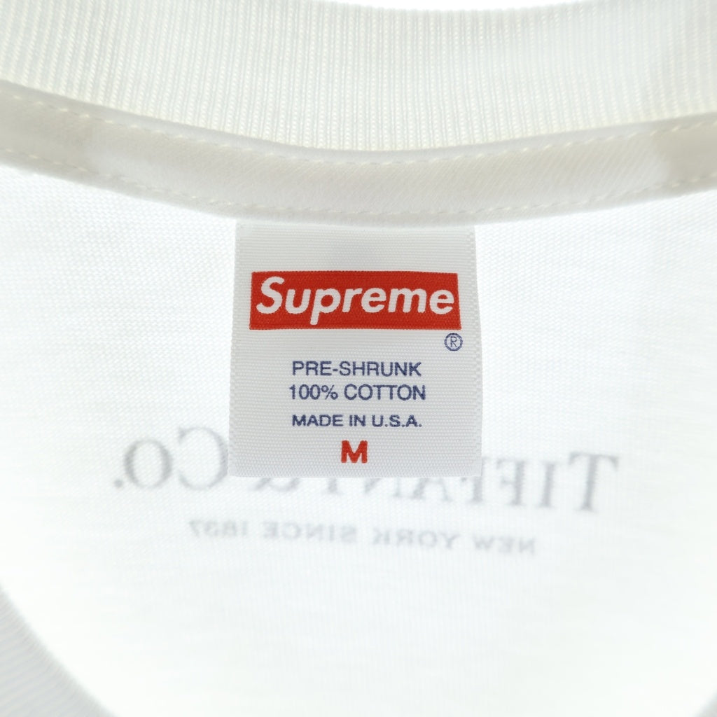 SUPREME(シュプリーム) ×Tiffany&Co. 21AW Box Logo Tee ティファニー ボックスロゴ 半袖Tシャツ カットソー ホワイト