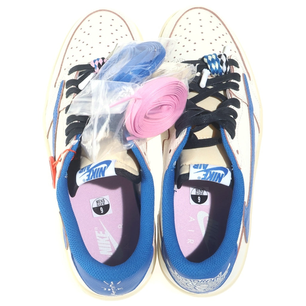 NIKE(ナイキ) ×Travis Scott × fragment design Air Jordan 1 Low OG トラヴィススコット フラグメントデザイン エアジョーダン1 ローOG ローカットスニーカー US9/27cm DM7866-104
