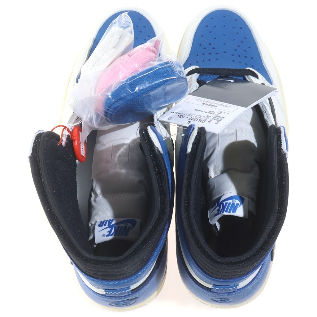 NIKE(ナイキ) ×トラヴィススコット× fragment design Air Jordan 1 Retro High フラグメントデザイン エアジョーダン1 レトロ ハイ OG SP ハイカットスニーカー US9.5/27.5cm DH3227-105