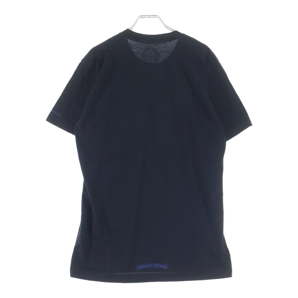 CHROME HEARTS(クロムハーツ) Neck Logo T-Shirt ネックロゴ 半袖Tシャツ カットソー ブラック/ブルー