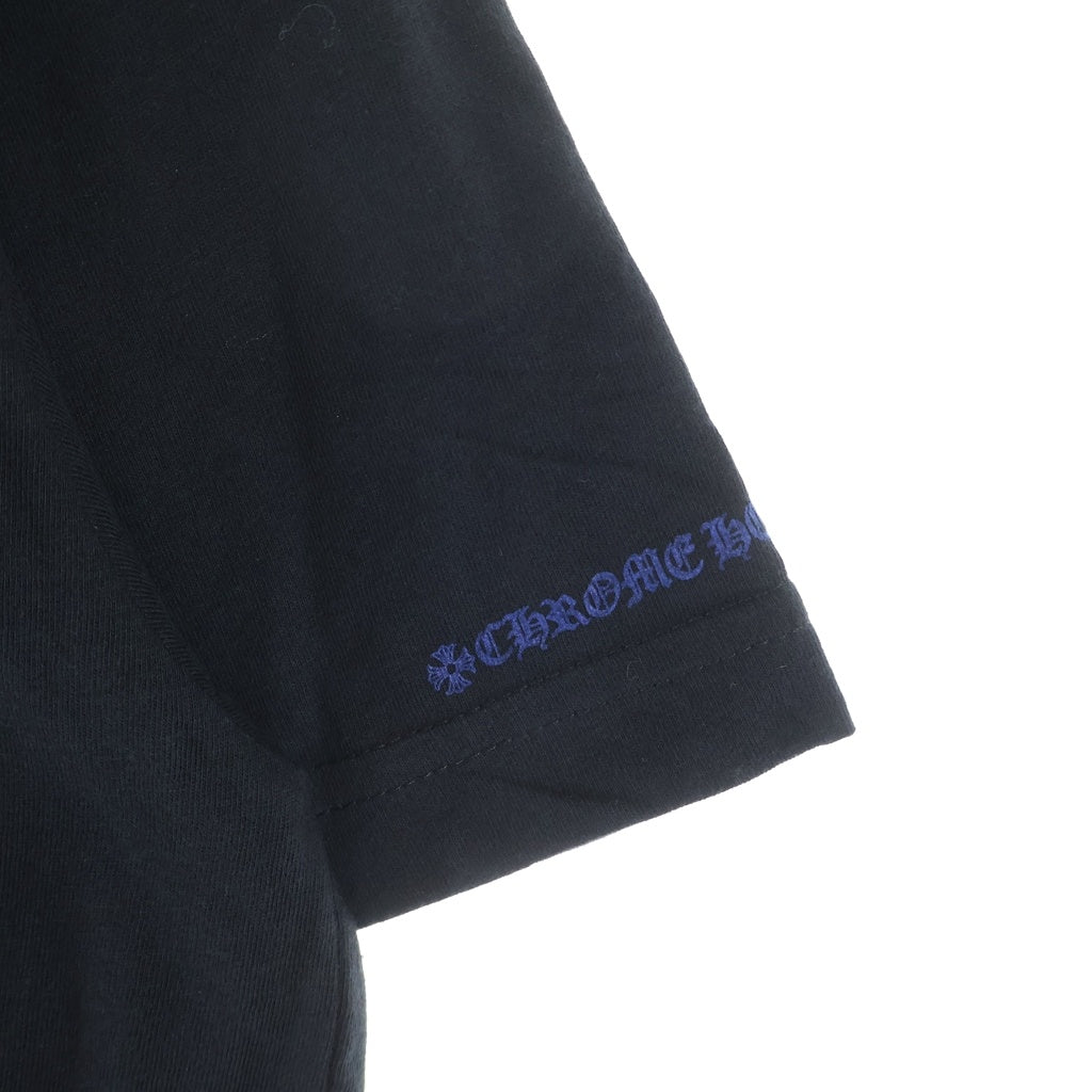 CHROME HEARTS(クロムハーツ) Neck Logo T-Shirt ネックロゴ 半袖Tシャツ カットソー ブラック/ブルー
