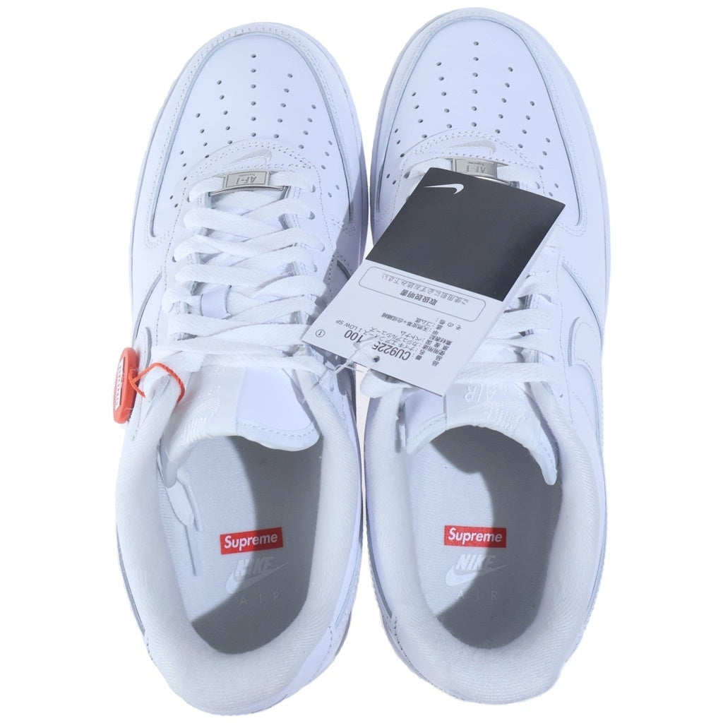 NIKE(ナイキ) ×SUPREME Air Force 1 Low シュプリーム エアフォース1 ローカットスニーカー シューズ US9/27.0cm ホワイト CU9225-100