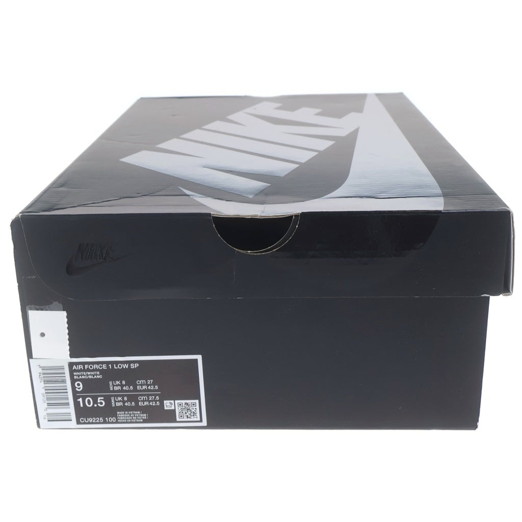NIKE(ナイキ) ×SUPREME Air Force 1 Low シュプリーム エアフォース1 ローカットスニーカー シューズ US9/27.0cm ホワイト CU9225-100