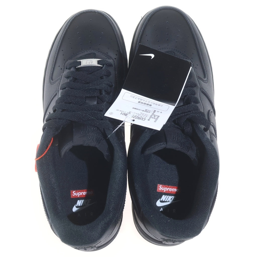 NIKE(ナイキ) ×SUPREME Air Force 1 Low シュプリーム エアフォース1 ローカットスニーカー シューズ US9/27.0cm ブラック CU9225-100