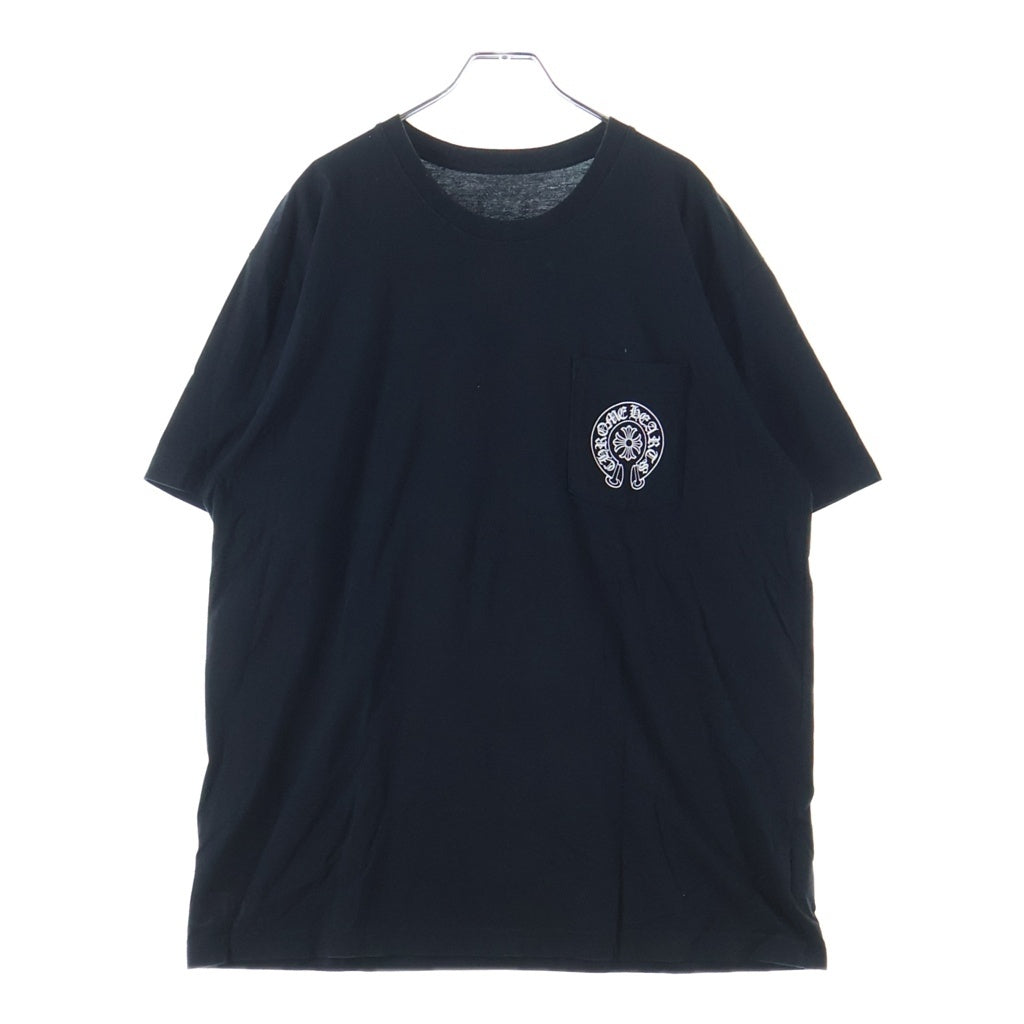 CHROME HEARTS(クロムハーツ) Honolulu Horseshoe SS Tee ホノルル限定 ホースシュー バック CHプラス クルーネック半袖Tシャツカットソー ブラック