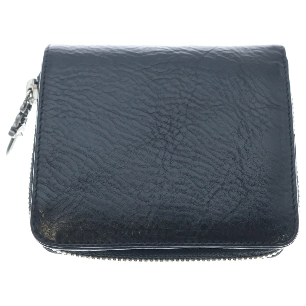 CHROME HEARTS(クロムハーツ) SQ ZIP BILL スクエアジップビル レザーウォレット 財布 ブラック BCA376