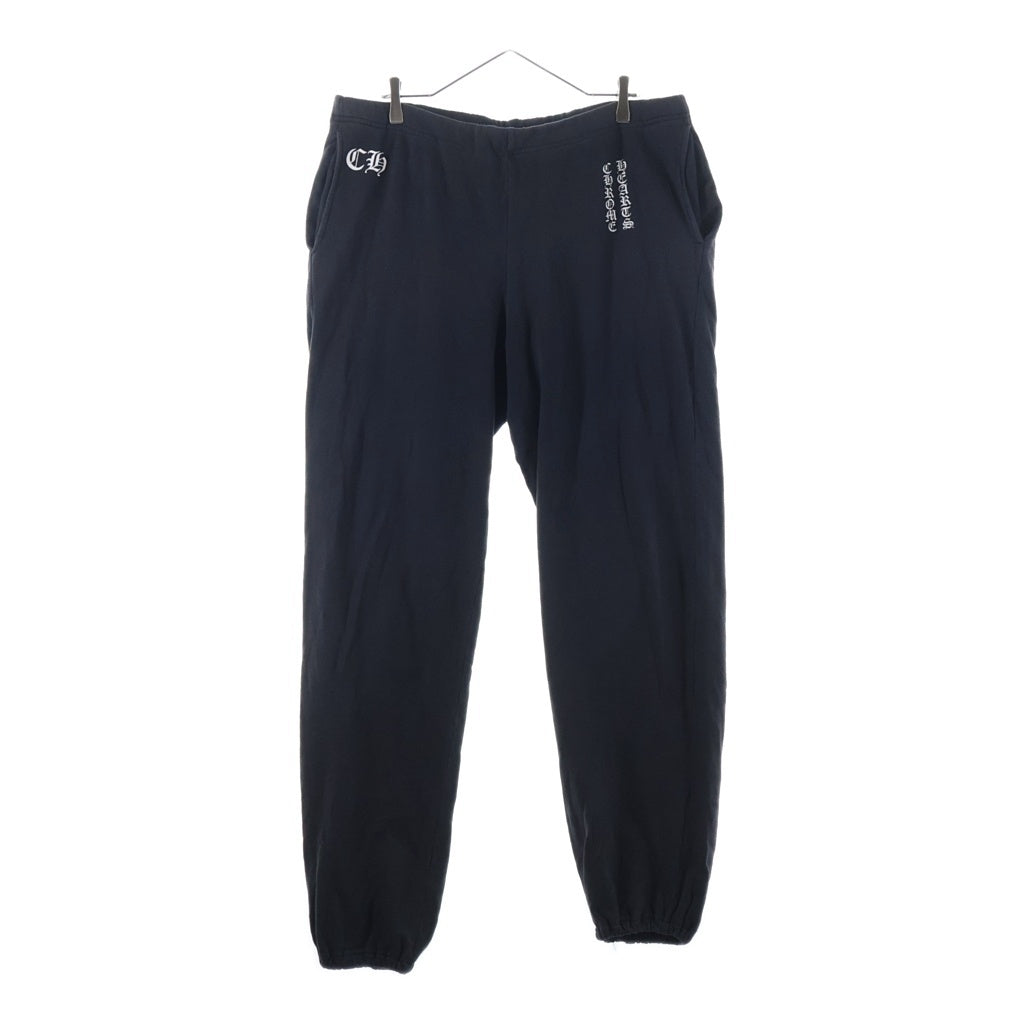 CHROME HEARTS(クロムハーツ) RS3 Cross Vertical Logo Sweat Pants Size XL クロムハーツ RS3クロス ヴァーティカルロゴ スウェットパンツ ブラック