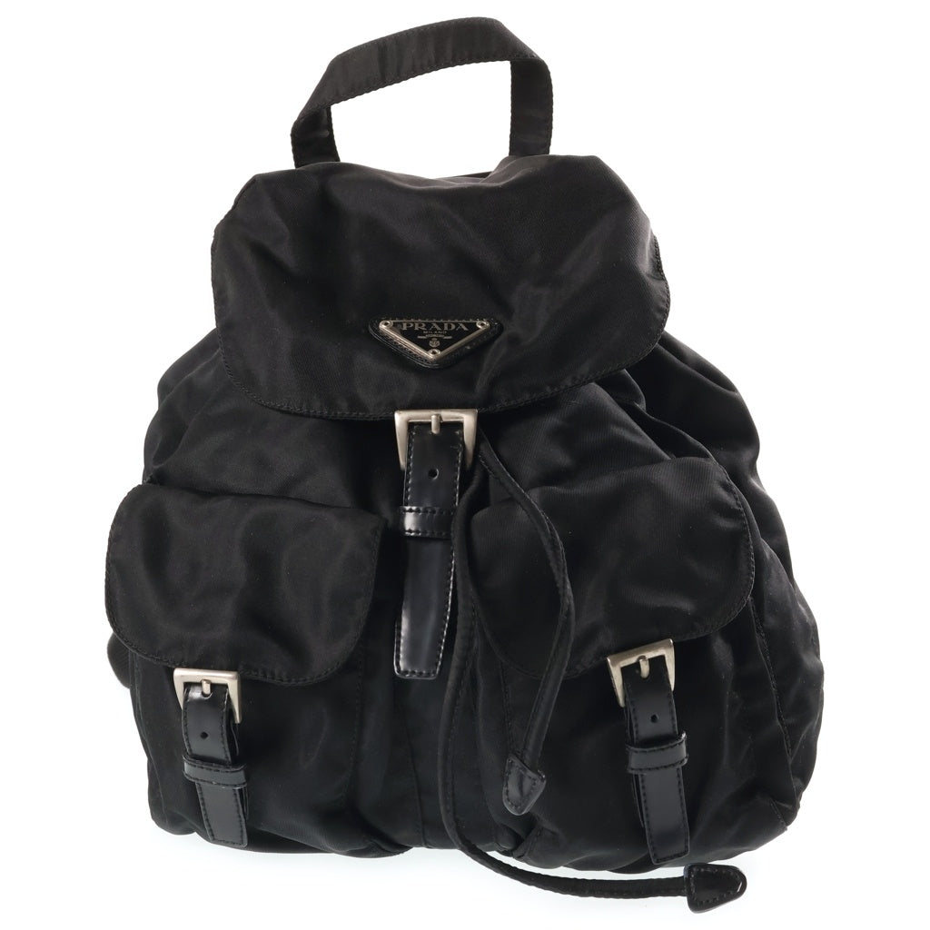 PRADA(プラダ) トライアングルロゴ テスート ナイロン リュック バックパック ブラック