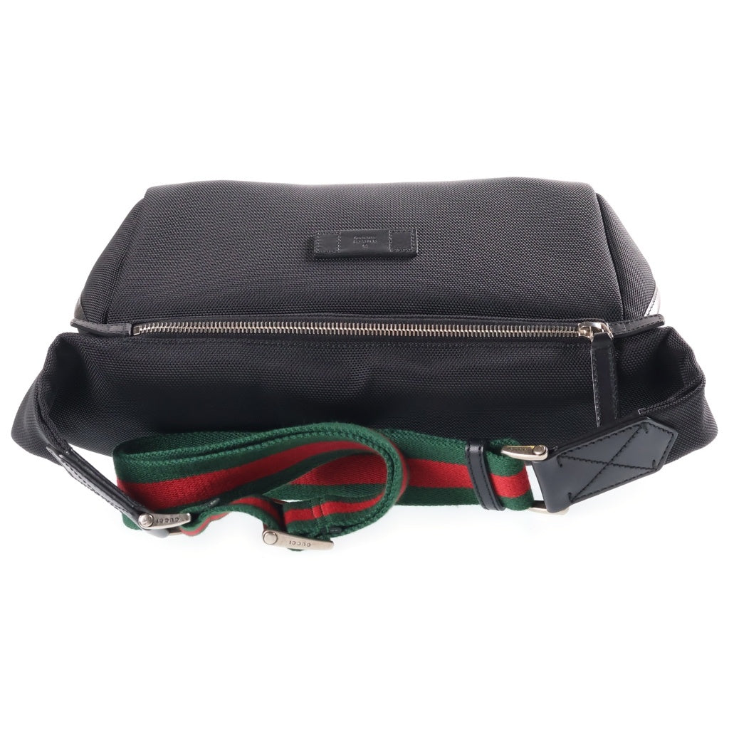 GUCCI(グッチ) シェリーライン・テクノキャンバス ボディバッグ ショルダーバッグ ブラック ナイロンキャンバス/レザー 353409
