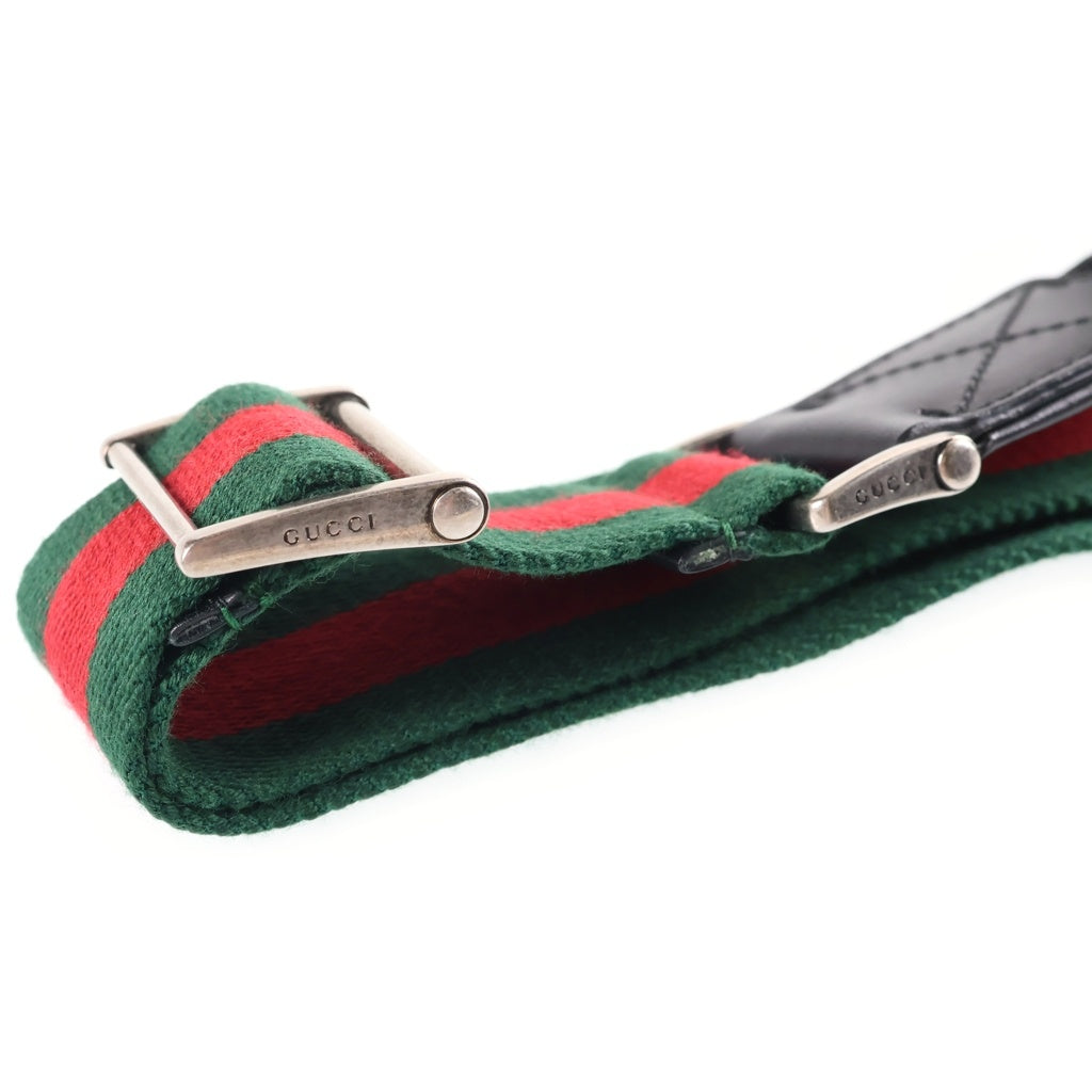 GUCCI(グッチ) シェリーライン・テクノキャンバス ボディバッグ ショルダーバッグ ブラック ナイロンキャンバス/レザー 353409