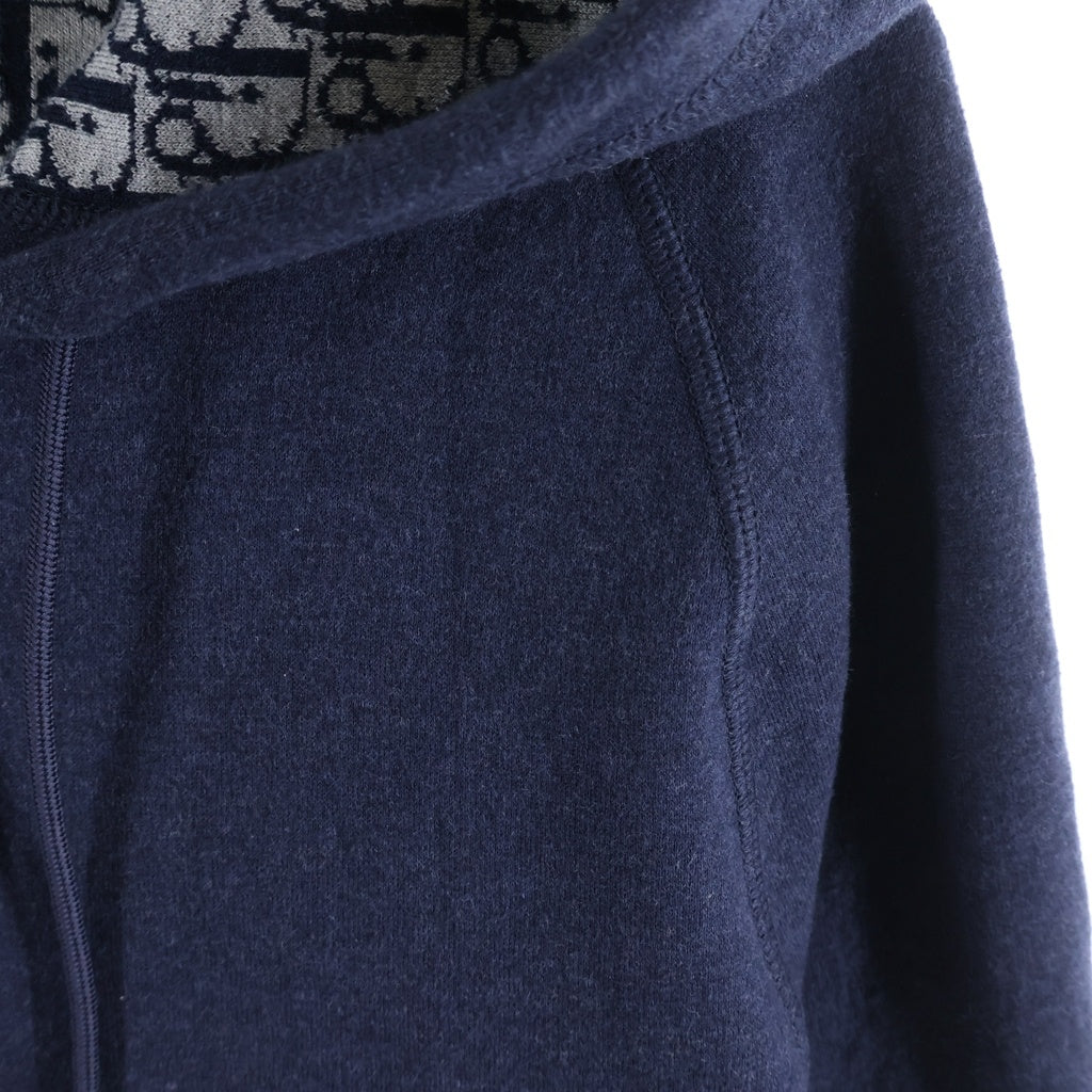 Christian Dior(クリスチャンディオール) 21AW ロゴ オブリーク トラックジャケット ジップアップ パーカー ネイビー 113M221AT225