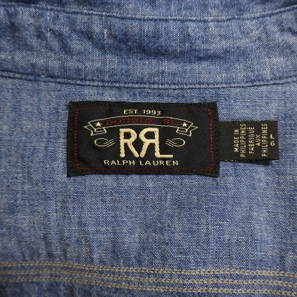 RRL(ダブルアールエル) 胸ポケット 長袖シャツ 0200011589 インディゴ