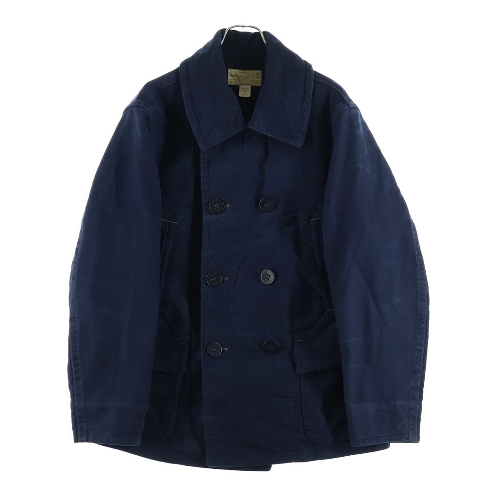 RRL(ダブルアールエル) コットン モールスキン Pコート 0200017129 ブルー
