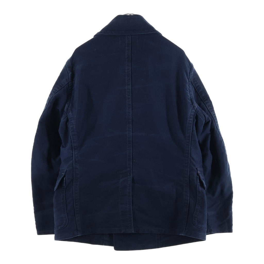 RRL(ダブルアールエル) コットン モールスキン Pコート 0200017129 ブルー