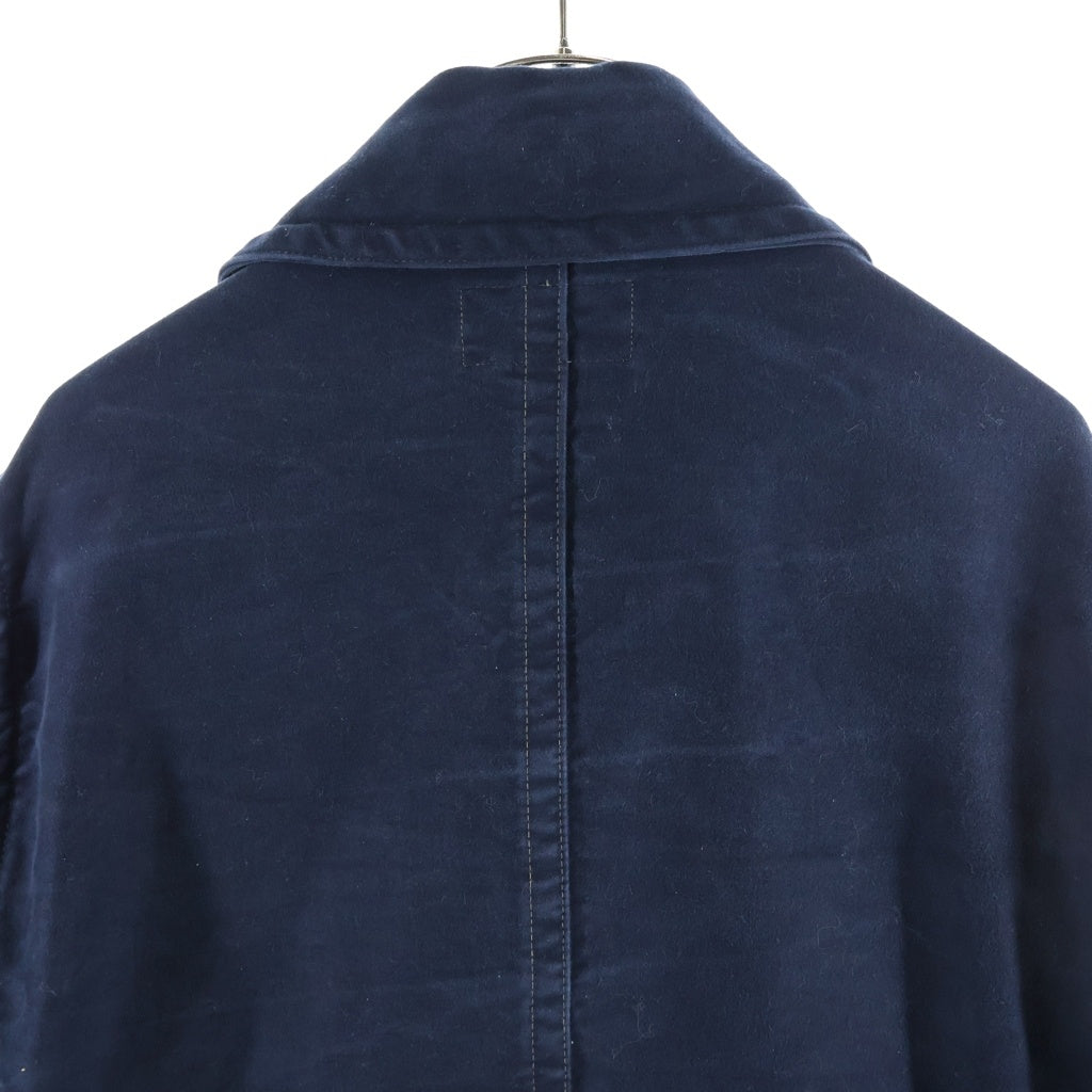 RRL(ダブルアールエル) コットン モールスキン Pコート 0200017129 ブルー