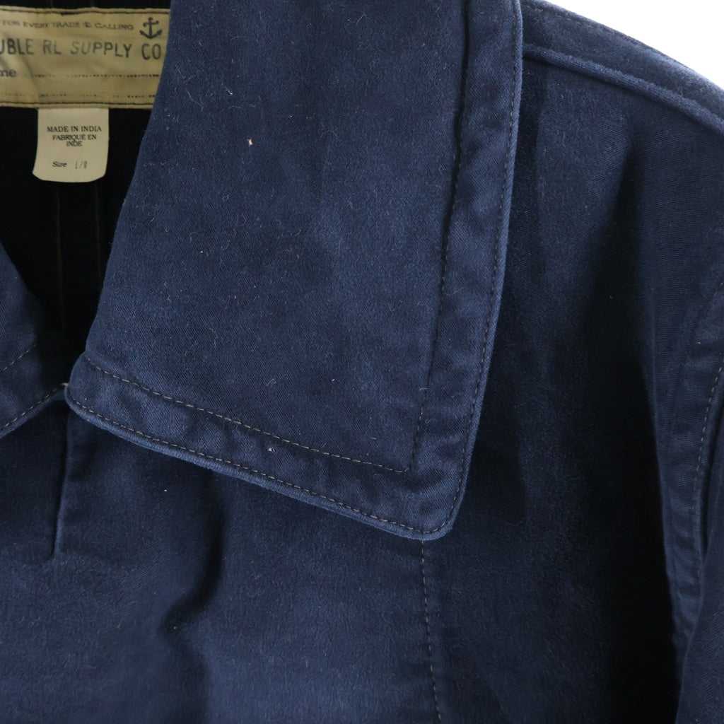 RRL(ダブルアールエル) コットン モールスキン Pコート 0200017129 ブルー