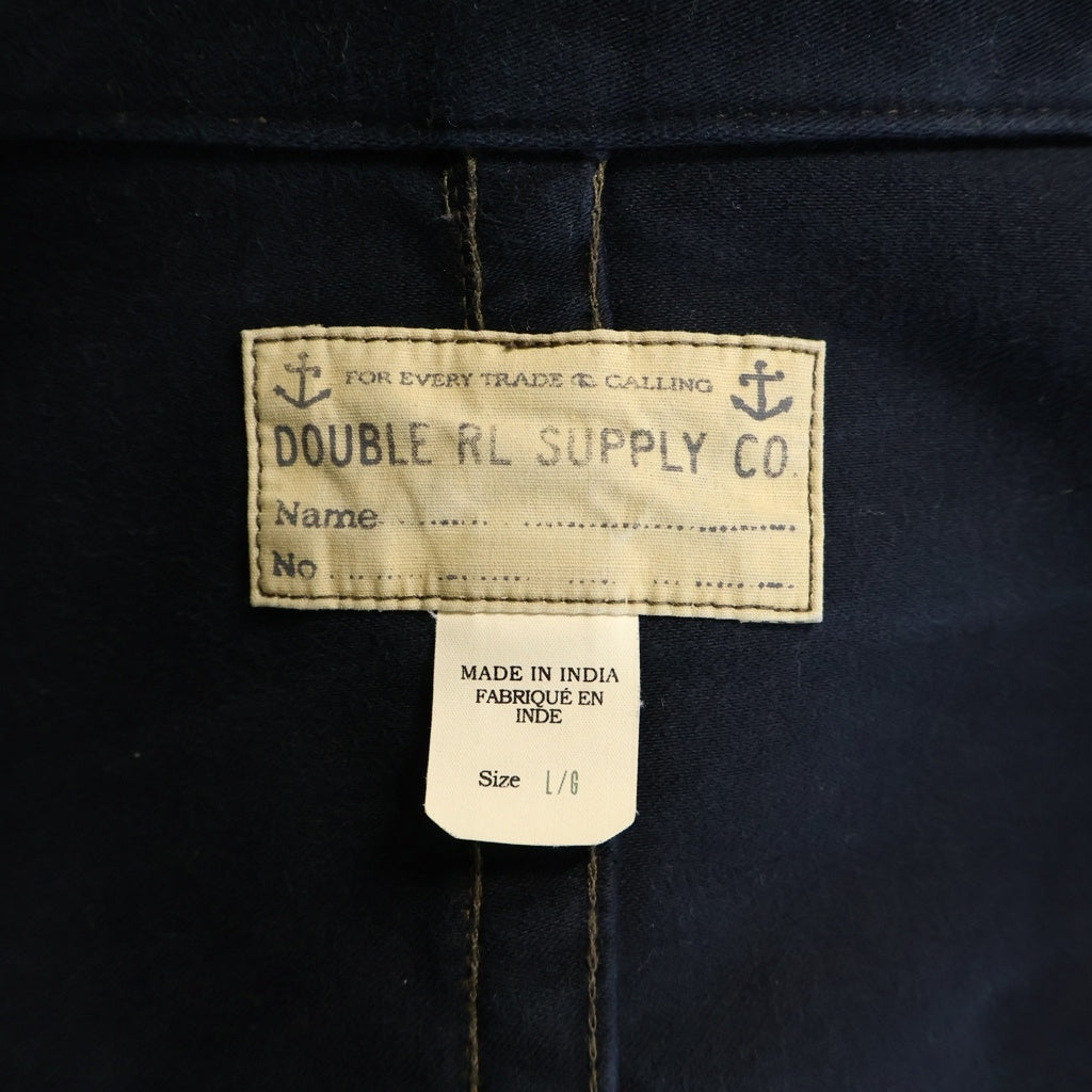 RRL(ダブルアールエル) コットン モールスキン Pコート 0200017129 ブルー