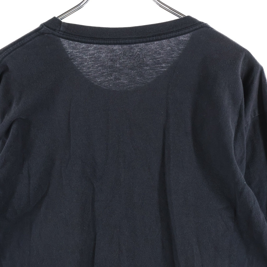 CHROME HEARTS(クロムハーツ) CH LS NECK LOGO ネックロゴプリント 袖ロゴ 長袖Tシャツ ロングスリーブカットソー ブラック