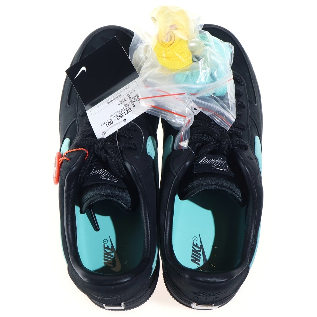 NIKE(ナイキ) ×TIFFANY&CO AIR FORCE 1 LOW 1837 DZ1382-001 ×ティファニー エアフォース1 ローカットスニーカー シューズ US8.5/26.5cm ブラック/ブルー
