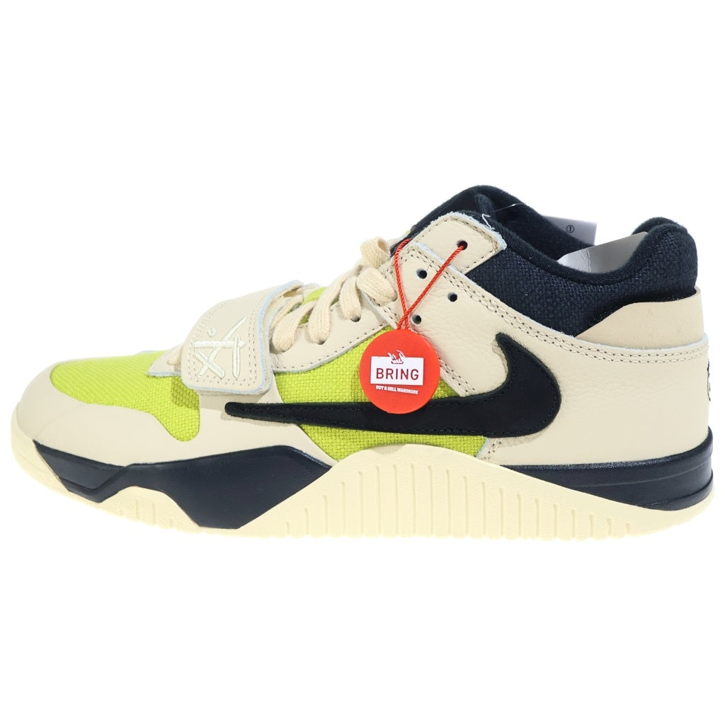 NIKE(ナイキ) ×Travis Scott ×Chase B ×Jumpman Jack Bright Cactus FZ8117-102 TR CJ1 T-Rexx ローカットスニーカー US8.5/26.5cm