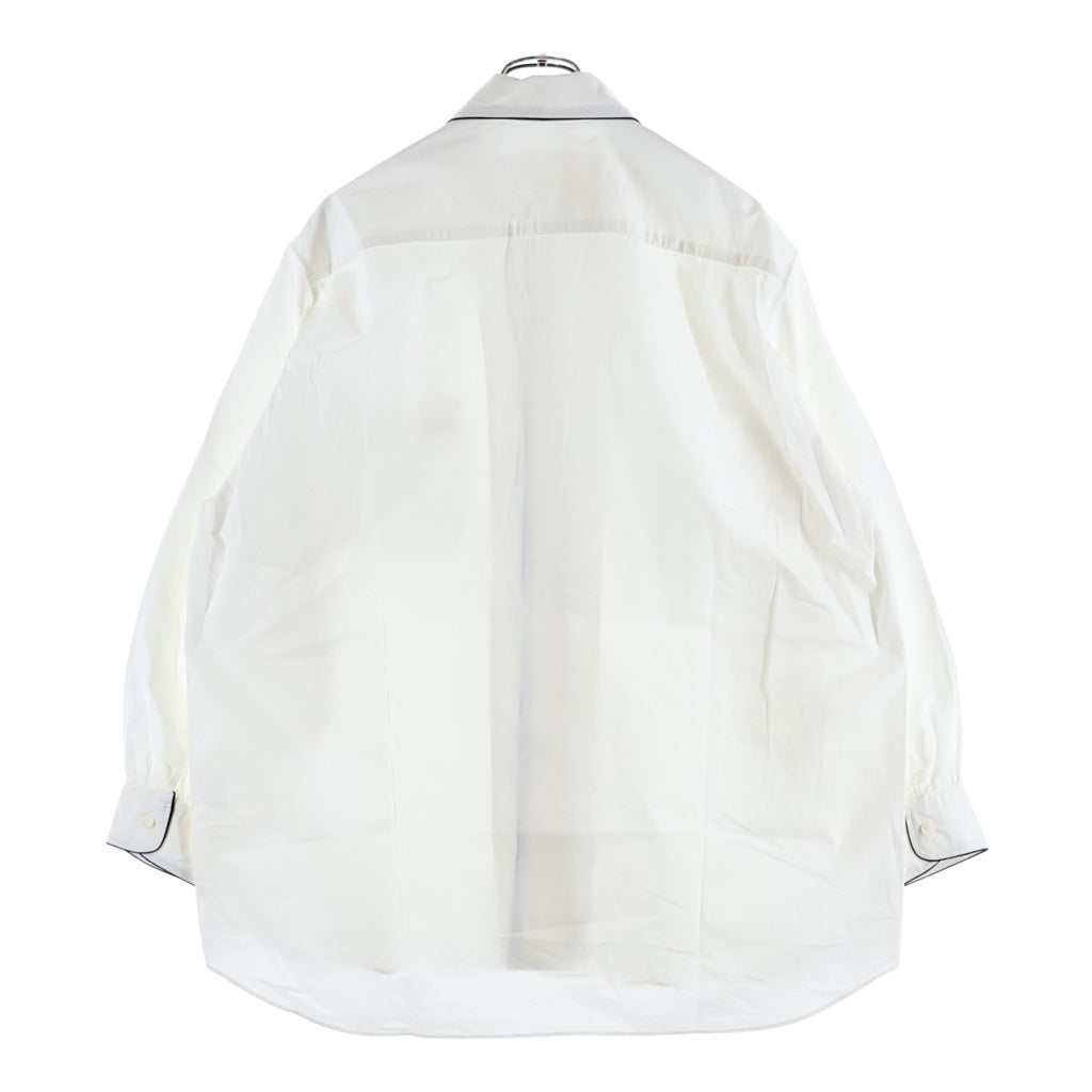 NO BRAND(ノーブランド) nonnotte ノノット 26SS Clear Heavy Broadcloth Dormeuse Shirt ドルムーズ 長袖シャツ ホワイト
