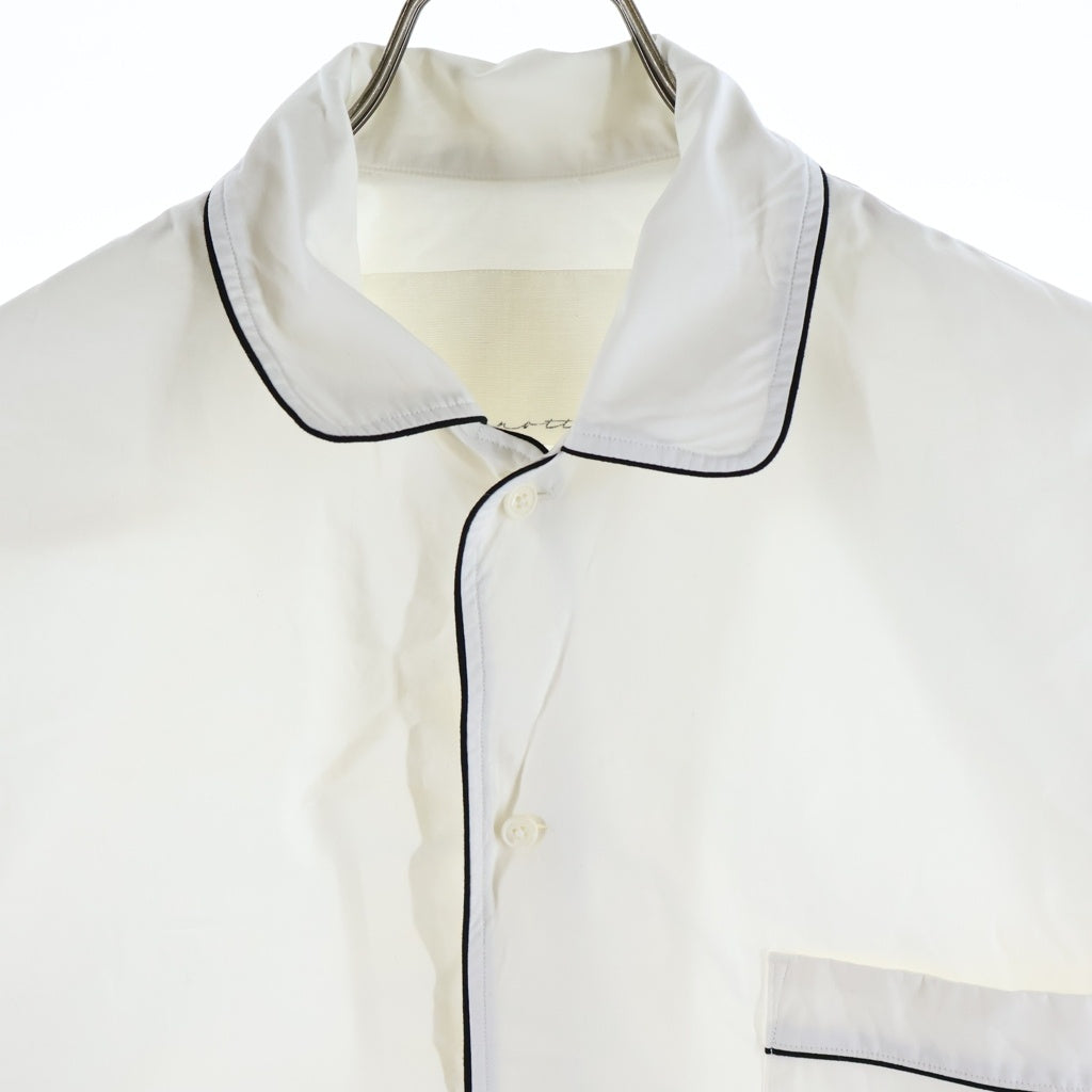 NO BRAND(ノーブランド) nonnotte ノノット 26SS Clear Heavy Broadcloth Dormeuse Shirt ドルムーズ 長袖シャツ ホワイト
