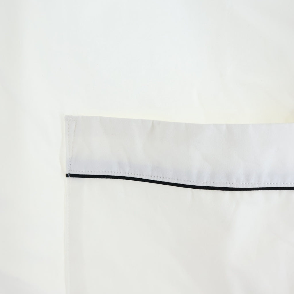 NO BRAND(ノーブランド) nonnotte ノノット 26SS Clear Heavy Broadcloth Dormeuse Shirt ドルムーズ 長袖シャツ ホワイト