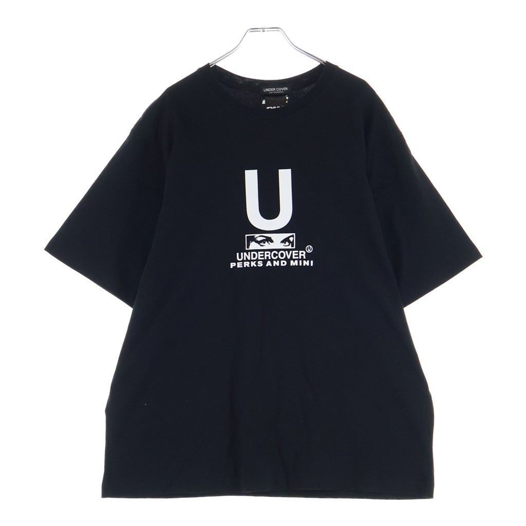 UNDERCOVER(アンダーカバー) ×PERKS AND MINI フロントUロゴ 半袖Tシャツ カットソー ブラック OTZ3808