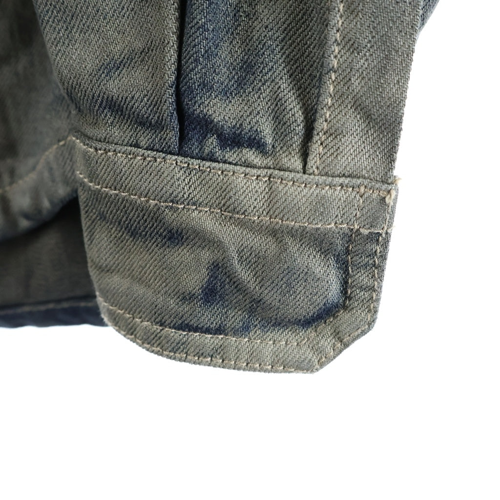 Rick Owens(リックオウエンス) 25AW FOGPOCKET OUTERSHIRT フォグポケット 長袖シャツ デニム ジャケット インディゴ RU02E1237-DKDEG