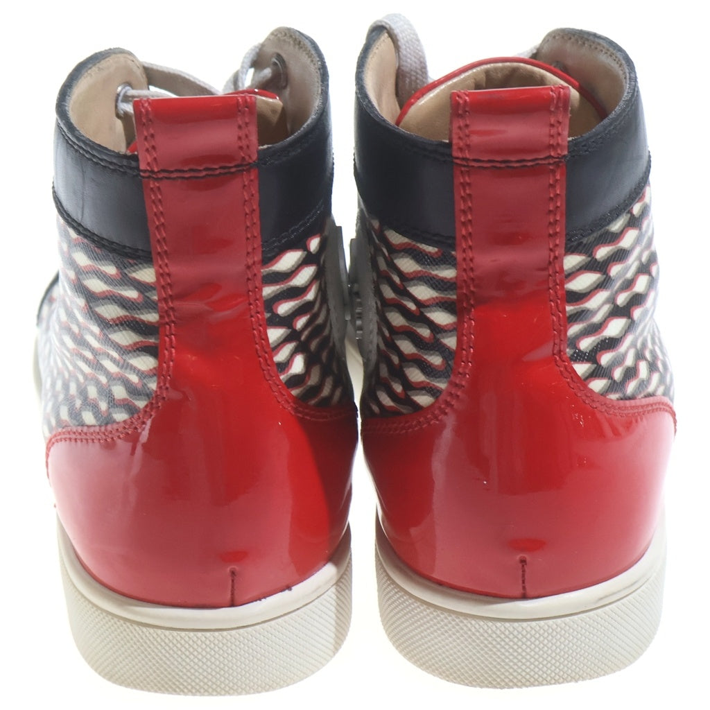 CHRISTIAN LOUBOUTIN(クリスチャンルブタン) スパイクスタッズ まだら模様 ハイカットスニーカー シューズ マルチ