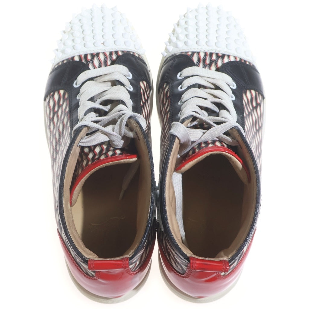 CHRISTIAN LOUBOUTIN(クリスチャンルブタン) スパイクスタッズ まだら模様 ハイカットスニーカー シューズ マルチ