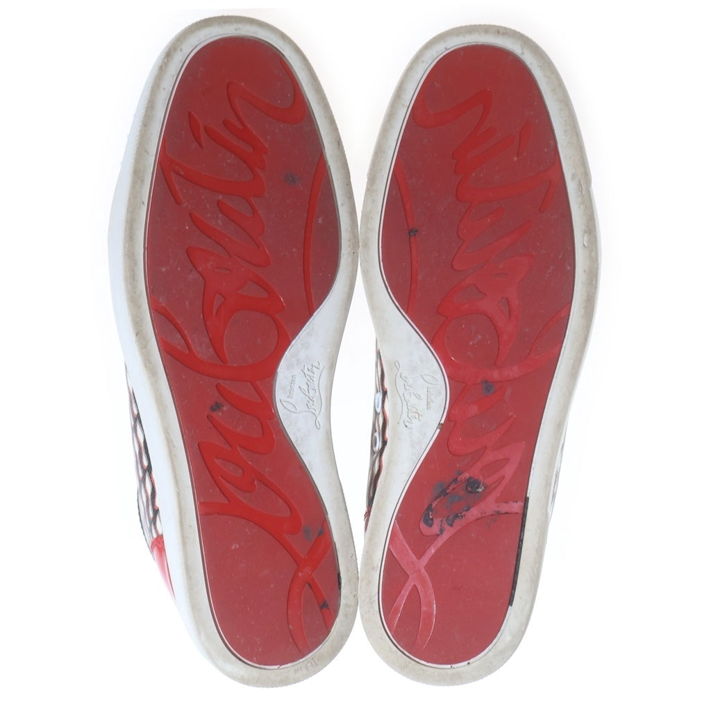 CHRISTIAN LOUBOUTIN(クリスチャンルブタン) スパイクスタッズ まだら模様 ハイカットスニーカー シューズ マルチ