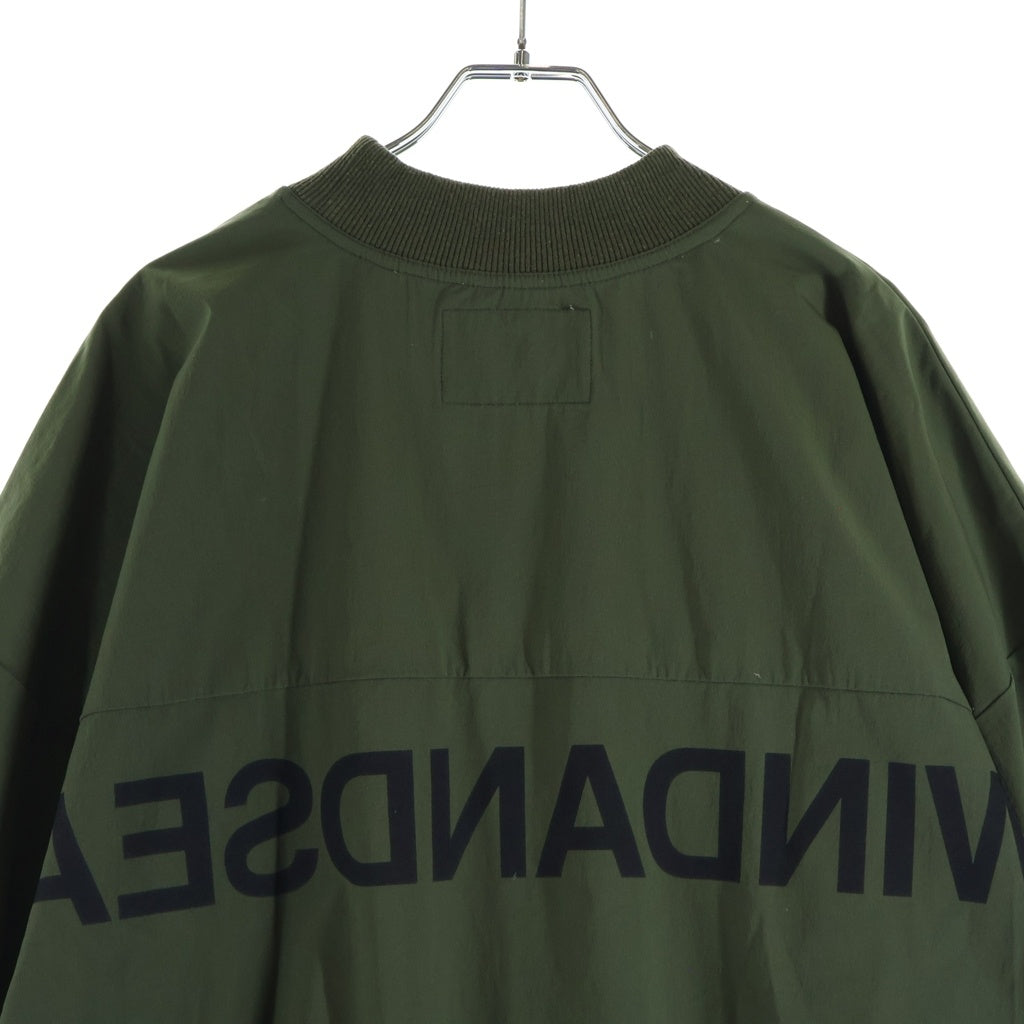 WIND AND SEA(ウィンダンシー) 20SS NYLON PULLOVER WDS-20S2-TPS-01 ナイロン プルオーバー 半袖Tシャツ グリーン
