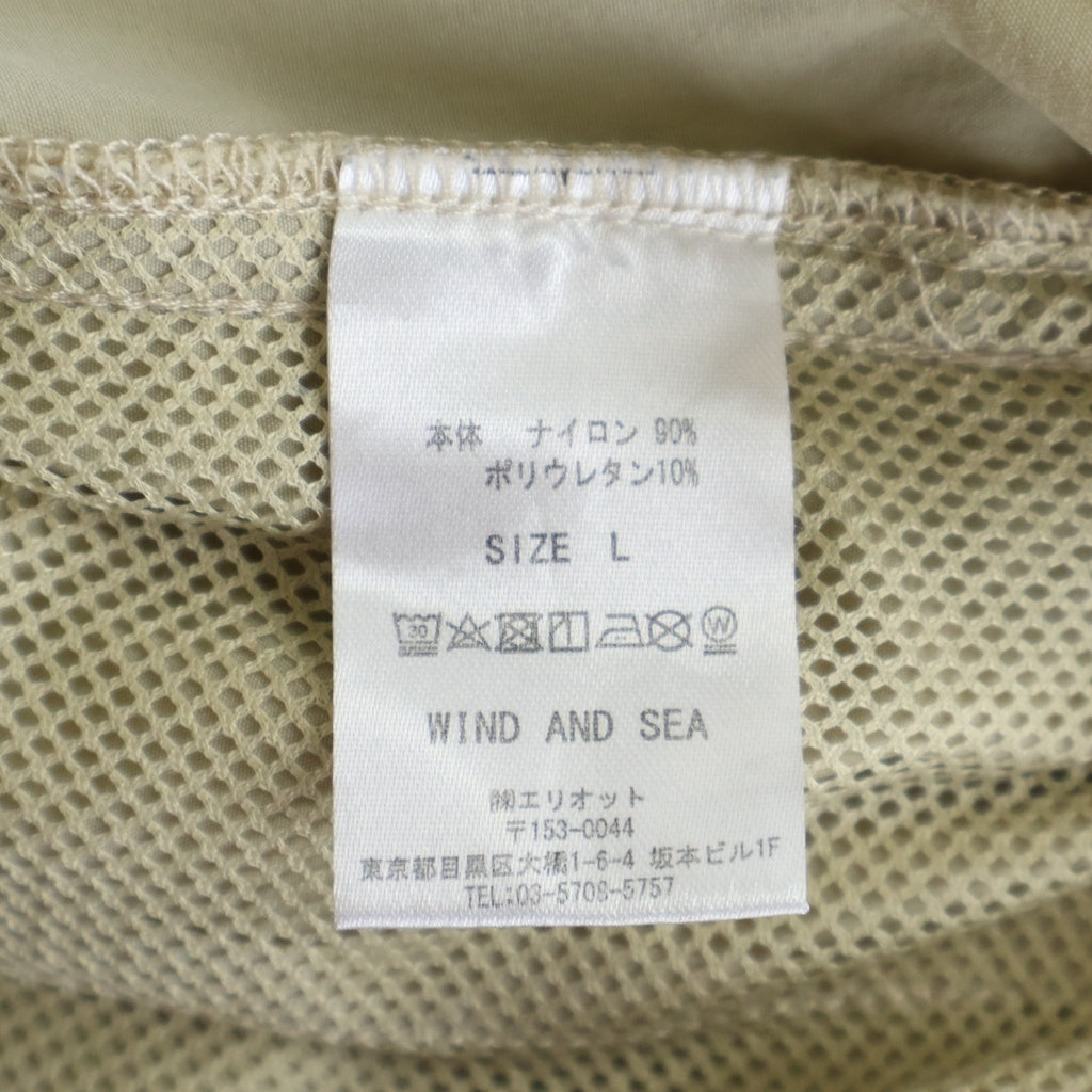 WIND AND SEA(ウィンダンシー) 20SS NYLON SHORTS WDS-20S2-PT-01 ナイロン ショーツ ハーフパンツ ベージュ