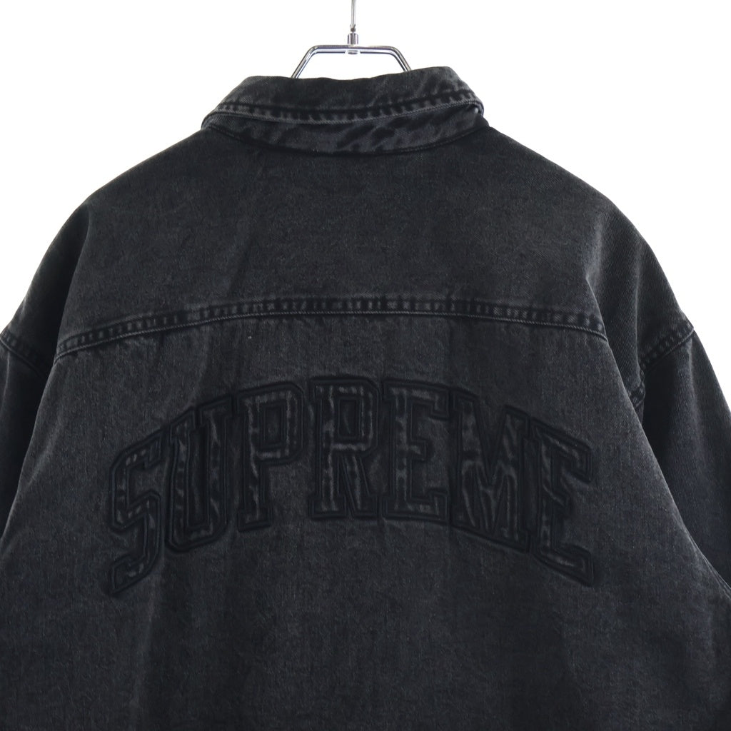 SUPREME(シュプリーム) 24AW Faux Shearling Lined Work Shirt フォー シアリング ラインド ワークシャツ デニム ブラック