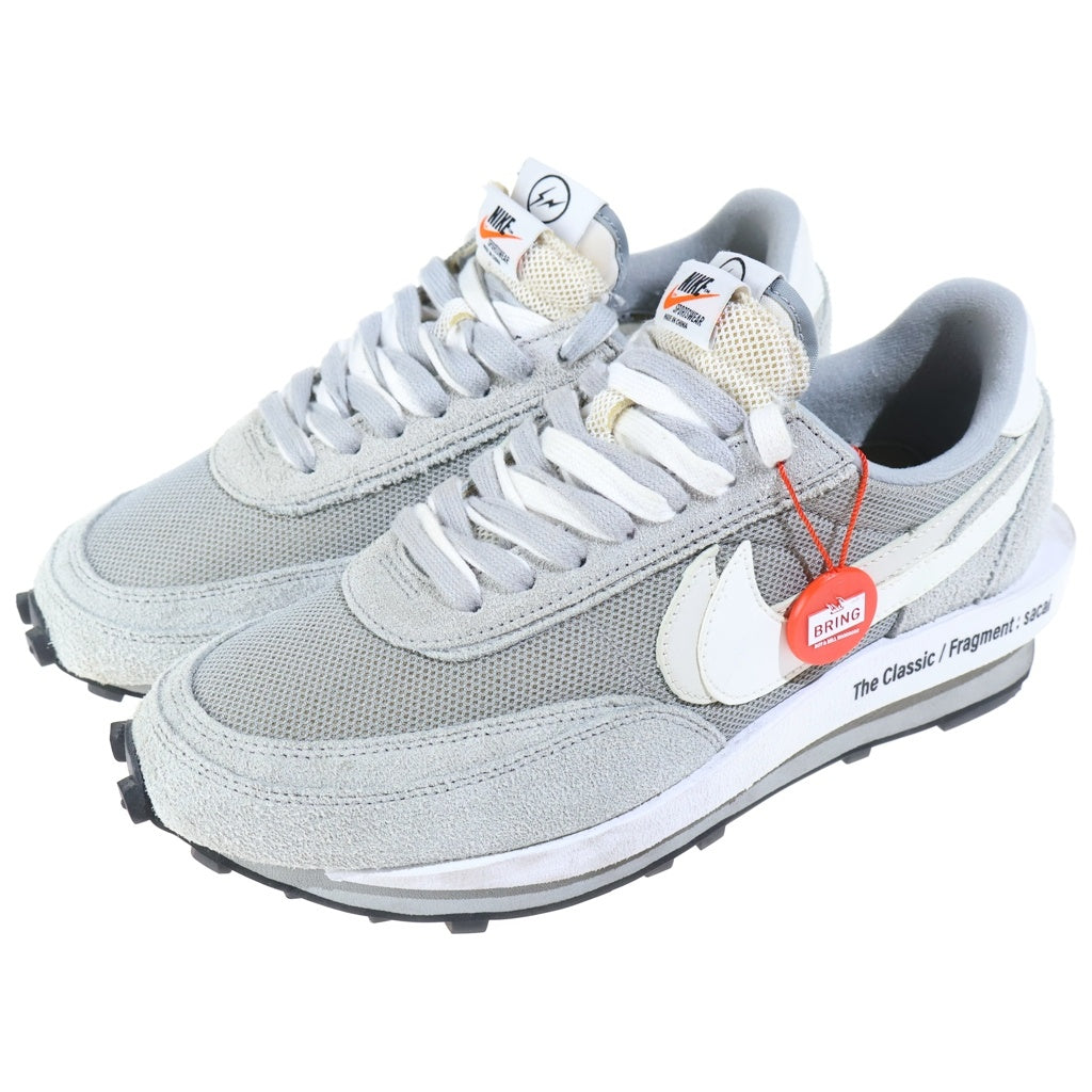 NIKE(ナイキ) ×fragment design ×sacai LD Waffle Light Smoke Grey DH2684-001 ×フラグメントデザイン ×サカイ LDワッフル ローカットスニーカー シューズ US9.5/27.5cm グレー