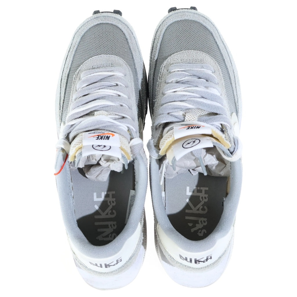 NIKE(ナイキ) ×fragment design ×sacai LD Waffle Light Smoke Grey DH2684-001 ×フラグメントデザイン ×サカイ LDワッフル ローカットスニーカー シューズ US9.5/27.5cm グレー