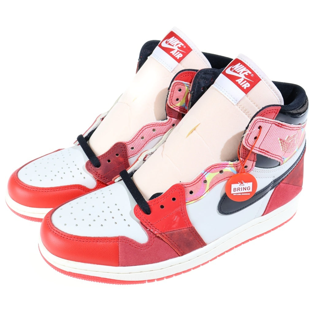 NIKE(ナイキ) ×Spider-Man Air Jordan 1 Retro High DV1748-601 ×スパイダーマン エアジョーダン1 レトロ ハイ OG SP ハイカットスニーカー シューズ US9.5/27.5cm レッド/ホワイト