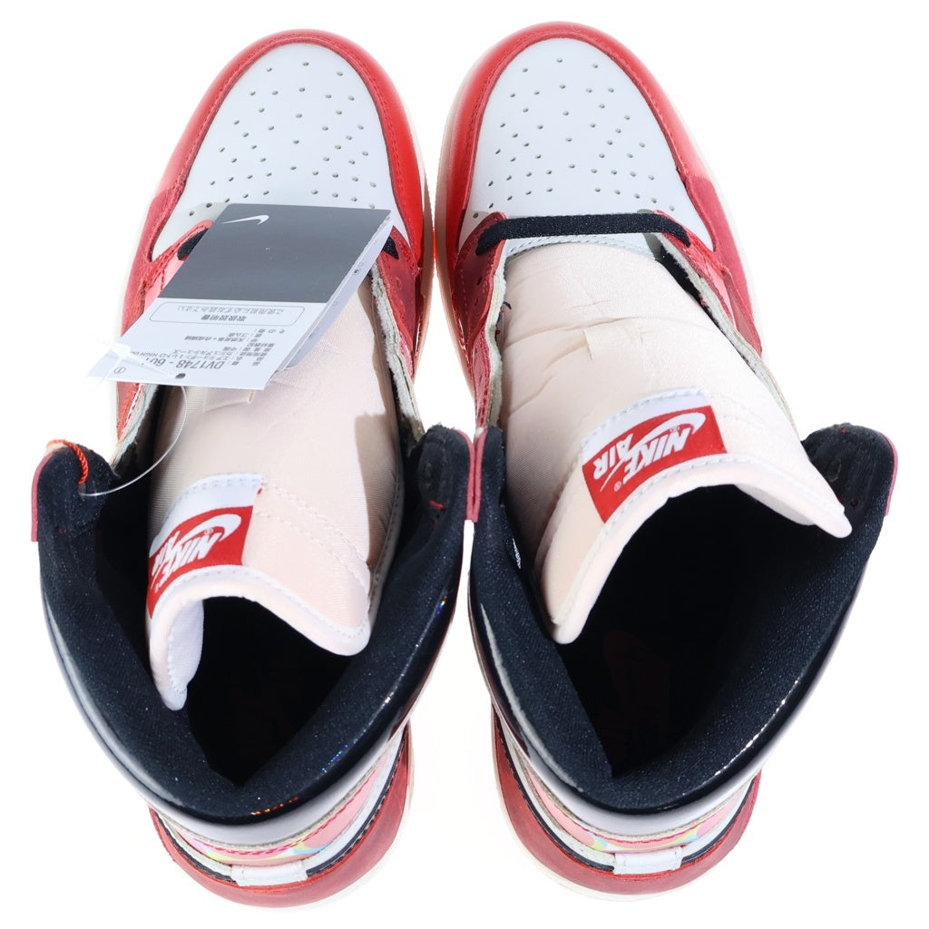 NIKE(ナイキ) ×Spider-Man Air Jordan 1 Retro High DV1748-601 ×スパイダーマン エアジョーダン1 レトロ ハイ OG SP ハイカットスニーカー シューズ US9.5/27.5cm レッド/ホワイト