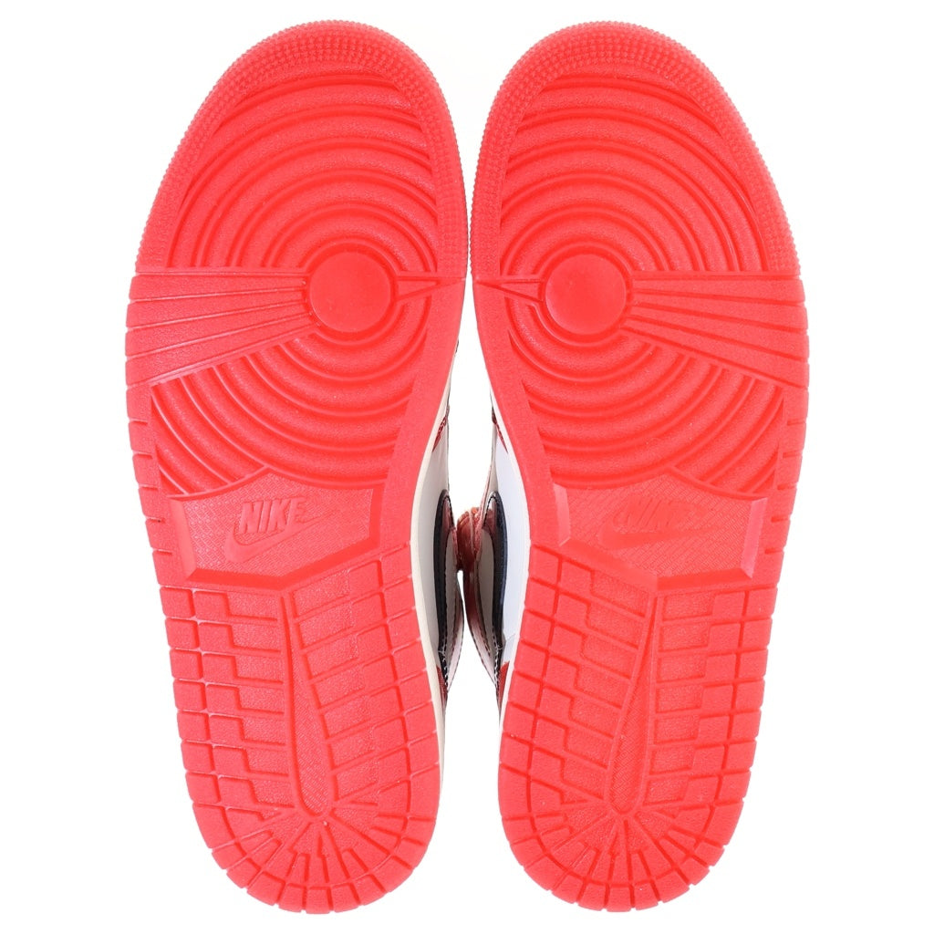 NIKE(ナイキ) ×Spider-Man Air Jordan 1 Retro High DV1748-601 ×スパイダーマン エアジョーダン1 レトロ ハイ OG SP ハイカットスニーカー シューズ US9.5/27.5cm レッド/ホワイト