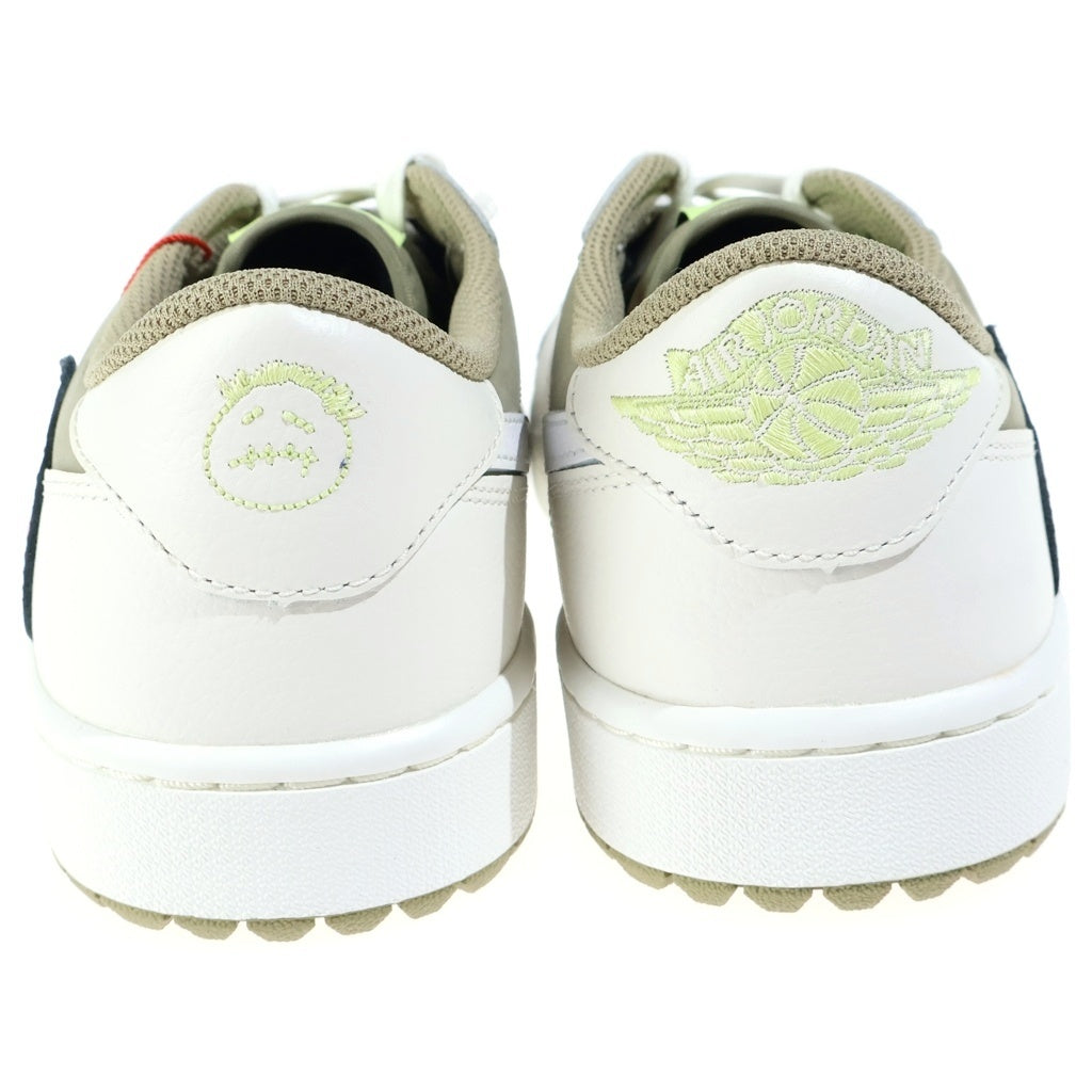 NIKE(ナイキ) ×Travis Scott Air Jordan 1 Low Golf Neutral Olive FZ3124-200 エアジョーダン1 ロー ゴルフ NRG ローカットスニーカー US9.5/27.5cm