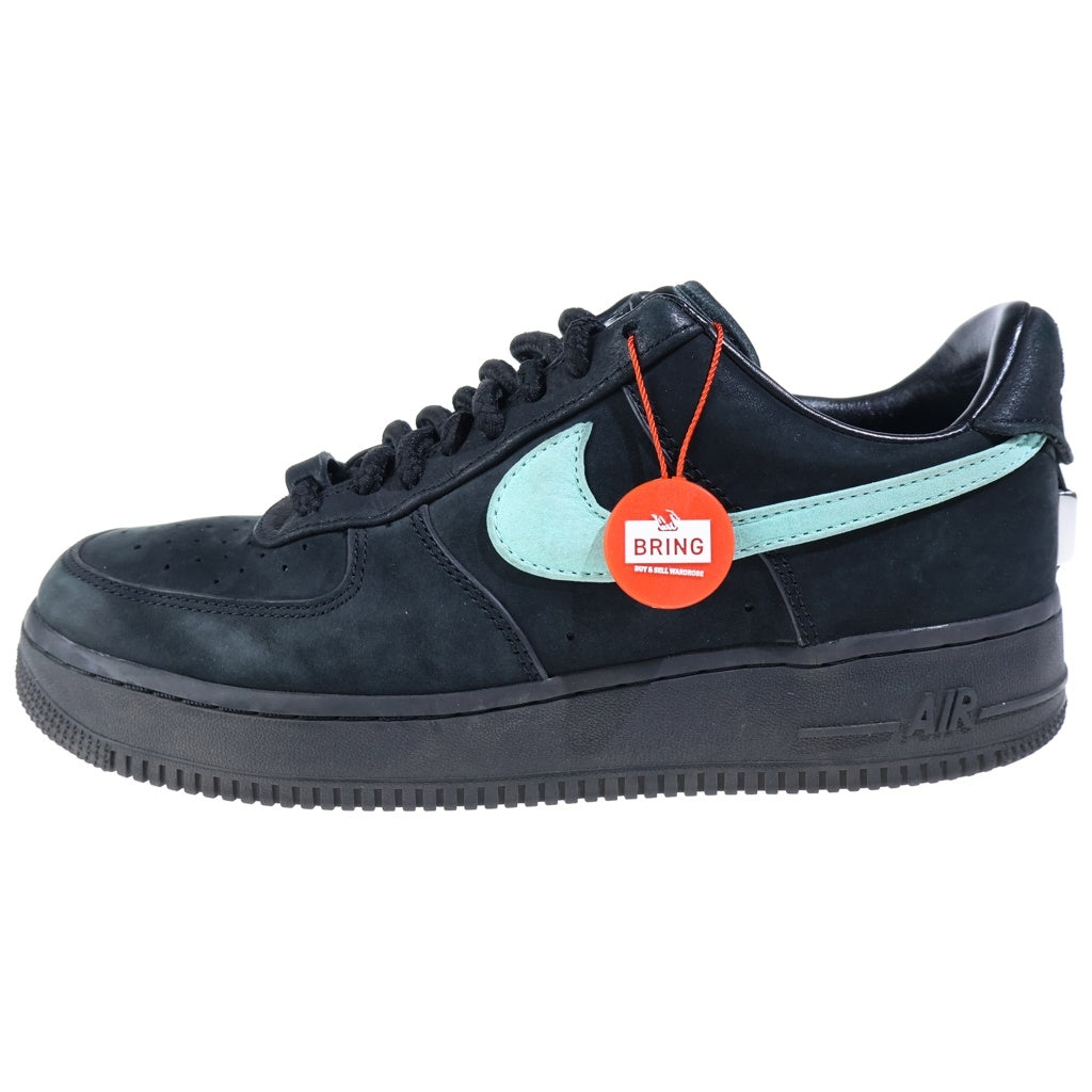 NIKE(ナイキ) ×TIFFANY&CO AIR FORCE 1 LOW 1837 DZ1382-001 ×ティファニー エアフォース1 ローカットスニーカー シューズ US9/27.0cm ブラック/ティファニーブルー