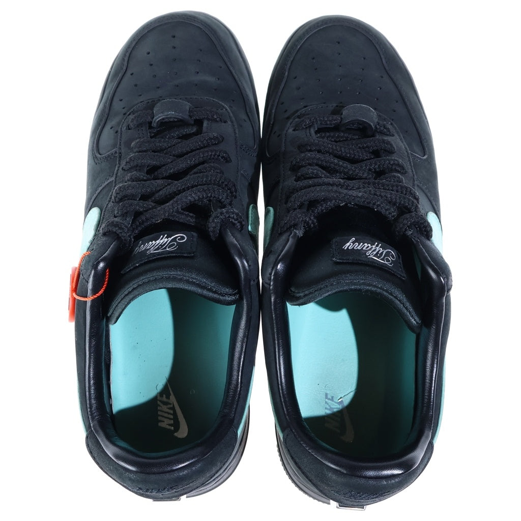 NIKE(ナイキ) ×TIFFANY&CO AIR FORCE 1 LOW 1837 DZ1382-001 ×ティファニー エアフォース1 ローカットスニーカー シューズ US9/27.0cm ブラック/ティファニーブルー