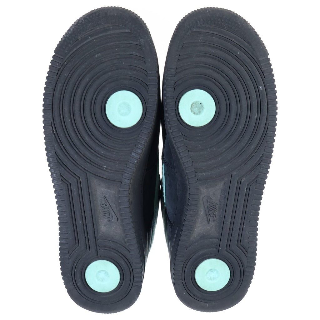 NIKE(ナイキ) ×TIFFANY&CO AIR FORCE 1 LOW 1837 DZ1382-001 ×ティファニー エアフォース1 ローカットスニーカー シューズ US9/27.0cm ブラック/ティファニーブルー