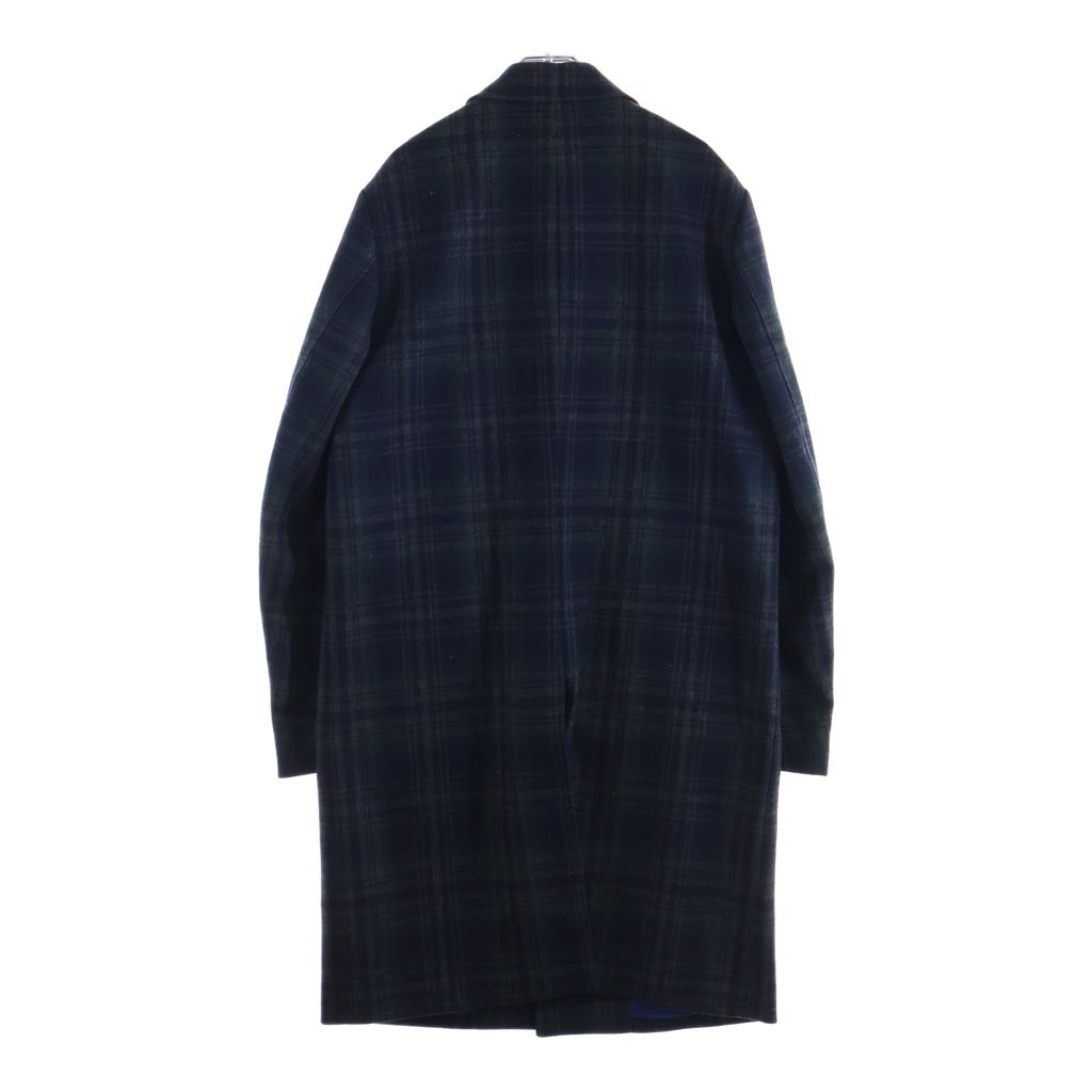 Paul Smith(ポールスミス) チェック柄 チェスターコート ウール PY-BM-87030 ブラック