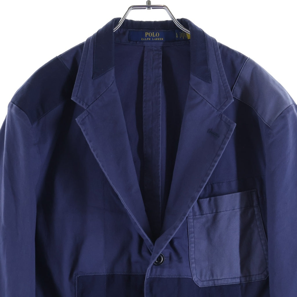 POLO RALPH LAUREN(ポロラルフローレン) パッチワーク ジャケット テーラード ネイビー