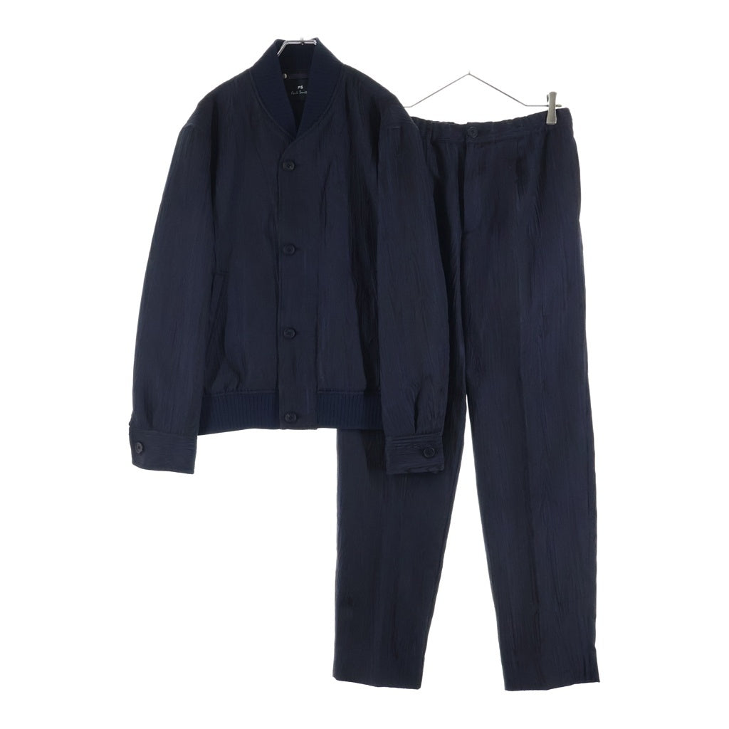 Paul Smith(ポールスミス) Graphic Pattern Bomber Jacket Set Up Pants グラフィック パターン ボンバージャケット セットアップ パンツ ネイビー
