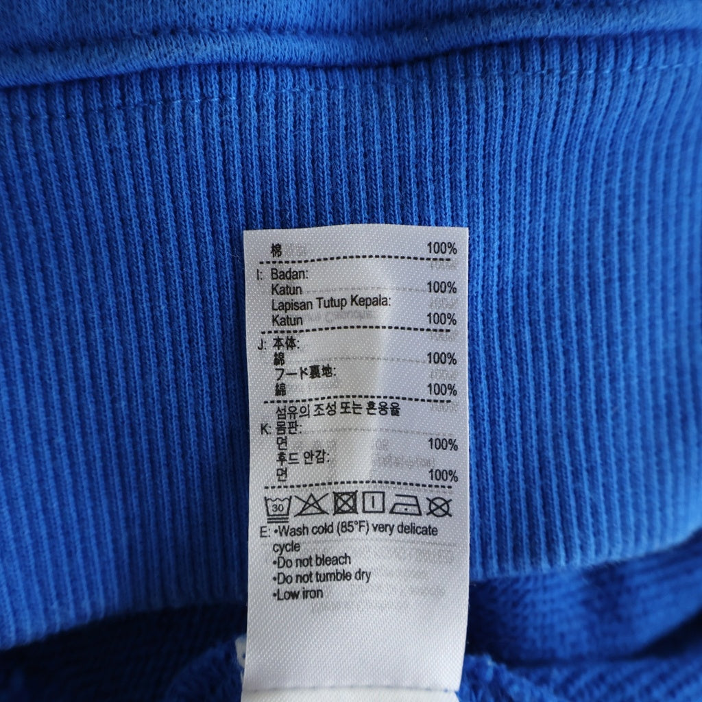 LACOSTE(ラコステ) ロゴパッチ マルチクロックエンブレム オーガニックコットン スウェットパーカ SH9881 ブルー
