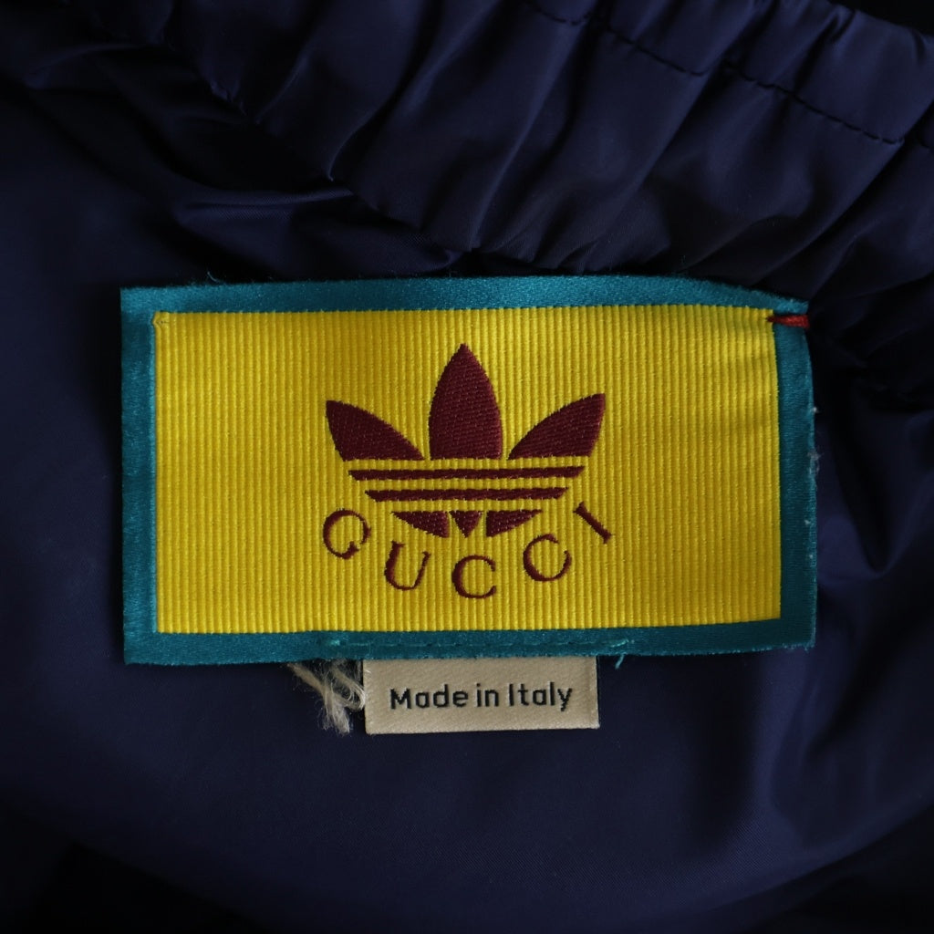 GUCCI(グッチ) ×adidas Track Pants 722270-ZALCQ サイドストライブ トラックパンツ ナイロン ネイビー