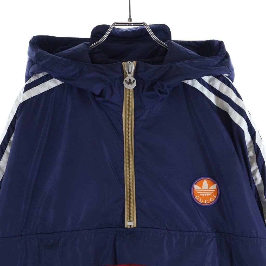 GUCCI(グッチ) ×adidas Track Jacket 722520-ZALCQ 3ストライプパラシュート ハーフジップ ブルゾン トラックジャケット ナイロン マルチ